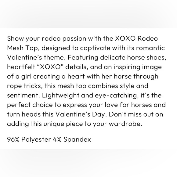 XOXO Rodeo Mesh Top - Picture 6 of 7
